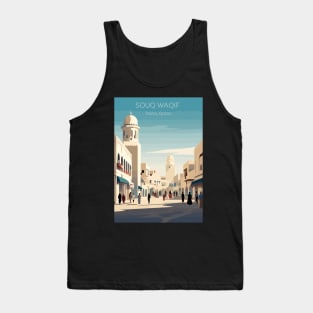 Souq Waqif Doha Qatar Travel Print Wall Art, Home Décor, Gift Art Tank Top